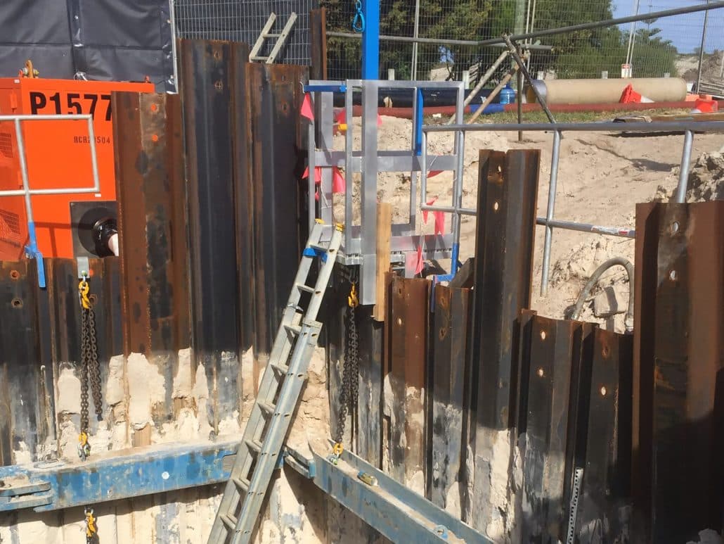 Pump Station Trench Sheet & Bracing Solution